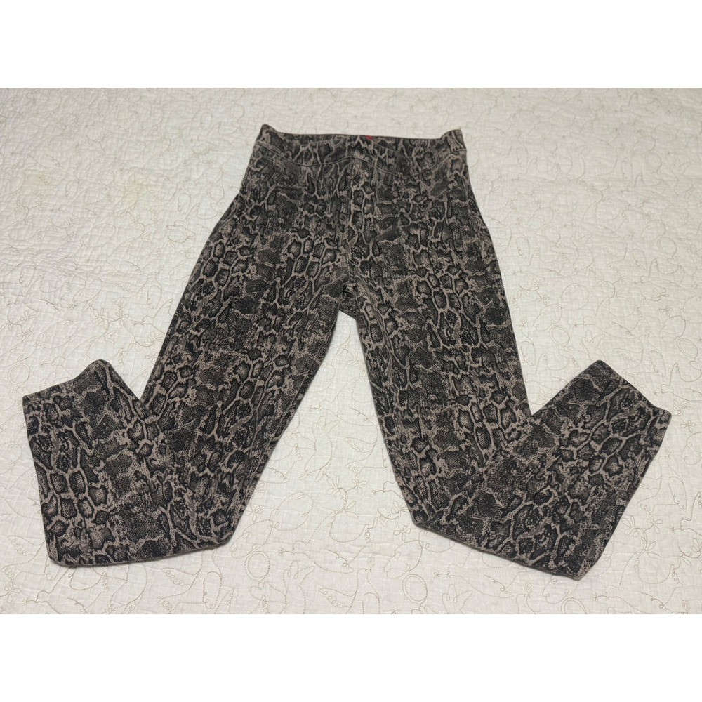 SPANX Ankle Jeanish Leggings Snake Python Print Pants SP Small Petite Pull On